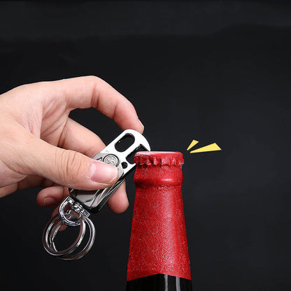 3 In 1 Fidget Spinner Keychain With Pocket Knife Keychain Pendant Beer Bottle Opener