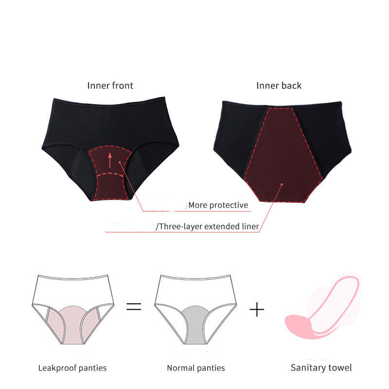 High Absorbent Plus Size Menstrual Underwear