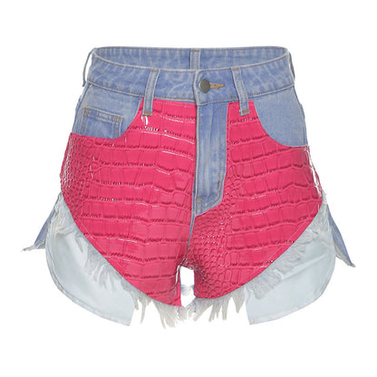 Bag Hip Tight Street Shooting Casual Denim Shorts Women