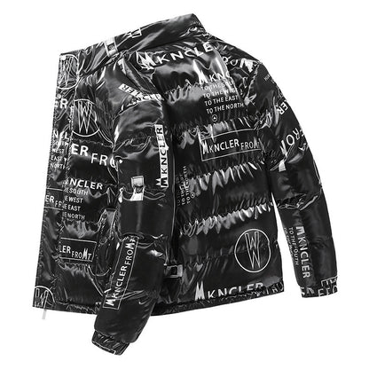 Printed Coat Winter Men's Fashion