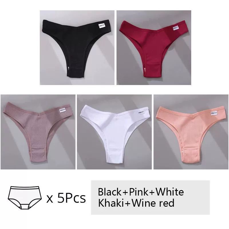 5Pcs Set Women Panties Cotton Underwear