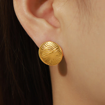 Fashion Special-interest Simple Design Titanium Steel Earrings