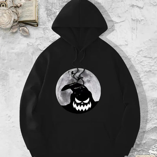 Printed Fleece Hooded Sweatshirt