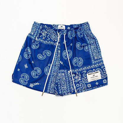 Paisley Shorts Mesh Outdoor Sports Basketball Shorts Leisure Short-length Pants