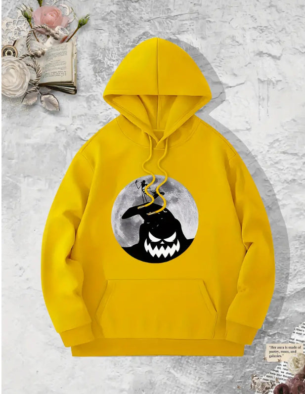 Printed Fleece Hooded Sweatshirt