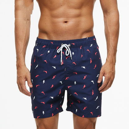 Men's Fashion Casual Loose Print Beach Shorts