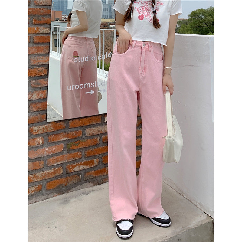 Jeans Women's High Waist Wide Leg Loose Straight-leg Trousers