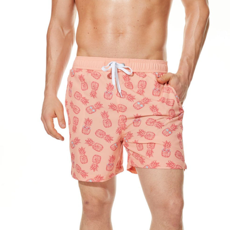 Men's Fashion Boxer Loose Casual Print Beach short