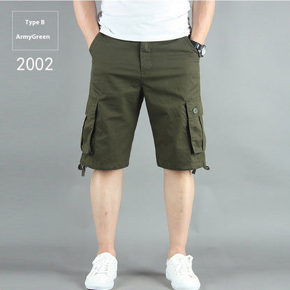 Summer Multi-pocket Workwear shorts For Men