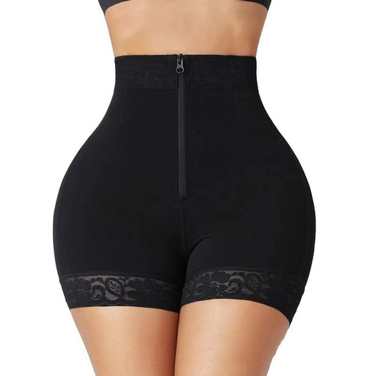 Zipper Hip Raise Shaping High Waisted Tuck Pants Hip Hip Training Pants