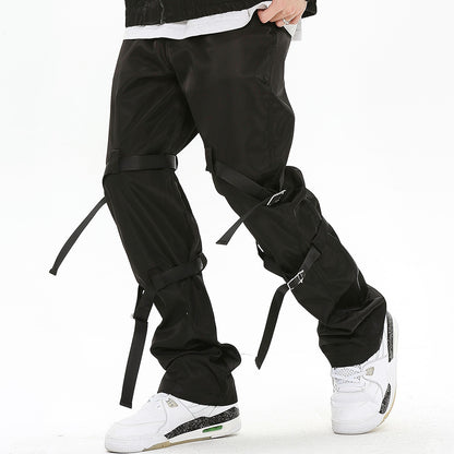 Men's Design Sense Loose Straight-leg Pants